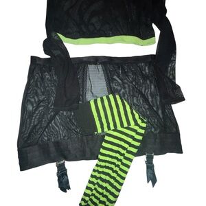 Torrid Black Sheer Lingerie set